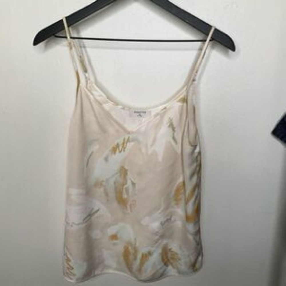 Elegant Cream and Gold Women's Top